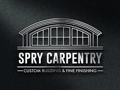 Spry Carpentry black and white carpentry logo dormer silver window