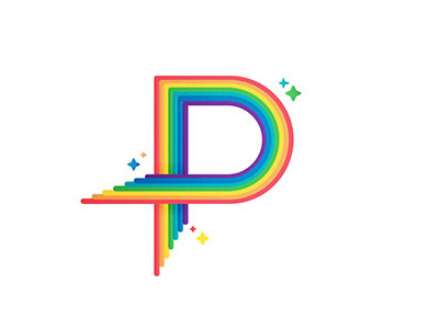 The P stands for Pride ❤️🧡💛💚💙💜 36 days 36 days of type illustration lgbt p pride type