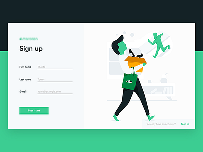 App illustrations app flat illustrations sign up website