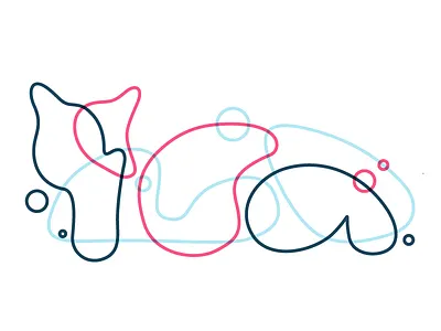 Loafy Cat bubbles cat illustration kitty loaf