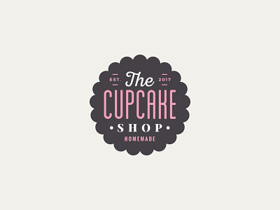 The cupcake shop cake cupcake homemade logo shop vintage