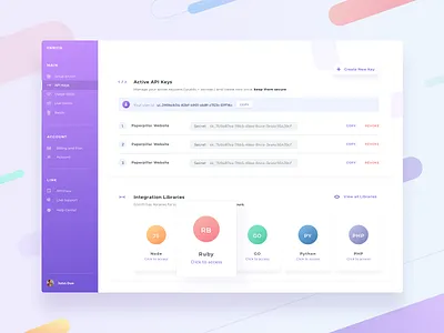 Enrich Dashboard Page case colorful dashboard desktop gradient icon study web