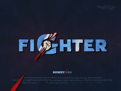 Rowdy PRO - Latin Display Typeface action adventure bollywood crime display typeface drama free font download latin noir rowdy thriller