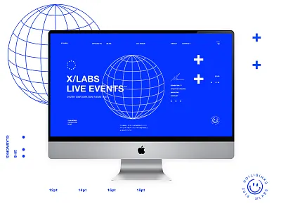 X/LABS™ Live Events blue concept contemporary design designer freelance graphic graphic design streetwear ui ui design user interface
