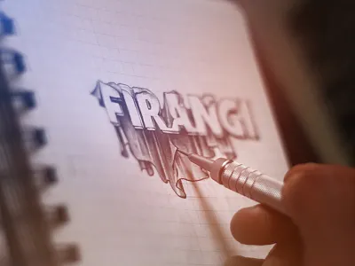 Firangi - Film Identity Design bollywood drawing film film identity film title hindi india movies mumbai poster sketch