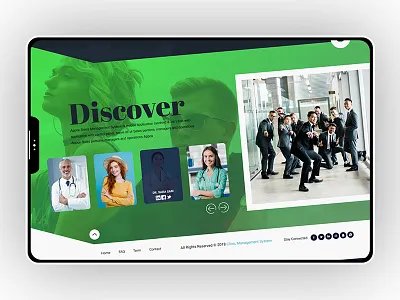 Sales app landing page blue footer green landing page sales app slider team website