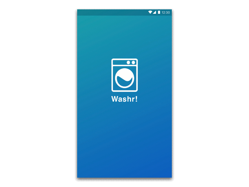 Washr! Login micro interaction animation flow interaction micro interaction