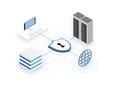 Guavus isometric illustration design illustration isometric