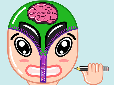 Designer's Mind cartoon designersmind flatdesign illustration lineart me vectordesign wixplayoff