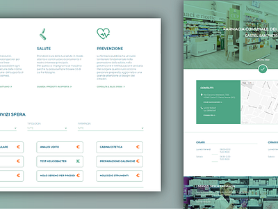 SFERA Farmacie beauty health pharmacy prevention project site ui ux web web design website