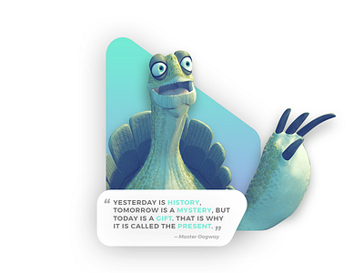Quote of the Day - Kung Fu Panda gradient kung fu kung fu panda movie quote ui