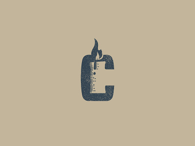 Candle branding c candle letter logo monmogram