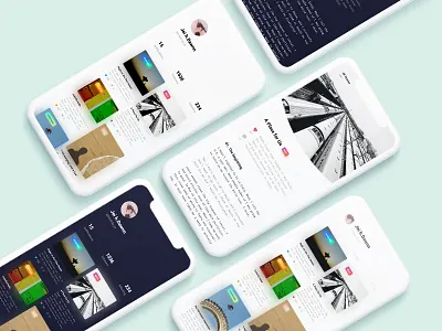 Travel Blog app article author blog mobile posts profile travel travel blog ui writer