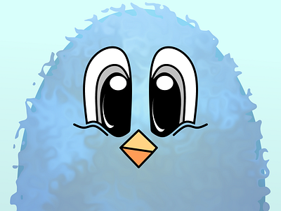 Bird animal bird blue blue bird cartoon design edinburgh eyes face