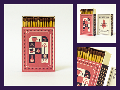 A~ Alice in Wonderland 36days 36days a 36daysoftype alice in wonderland letter matchbox print type yatish asthana