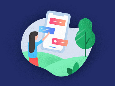 Mobile information illustration