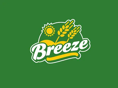 Breeze agro culture fields food logo oats spring sun wheat