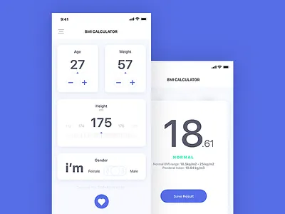 BMI Calculator age app bmi calculator clean gender health height ios meter weight