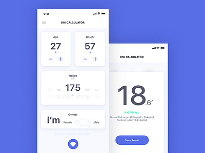 BMI Calculator age app bmi calculator clean gender health height ios meter weight