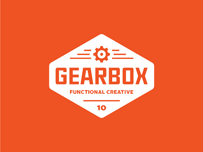 Gearbox Badge badge box creative diamond functional gear gearbox orange