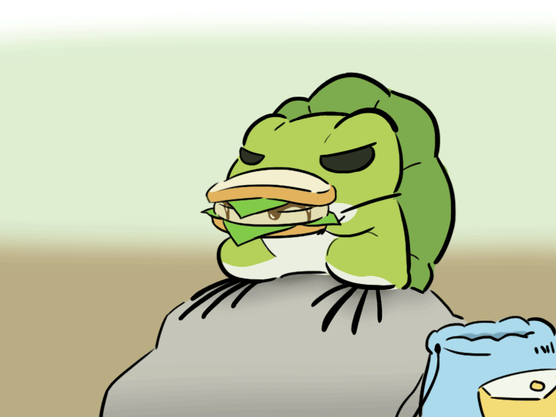 Travel Frog animation frog gif tabi kaeru travel frog