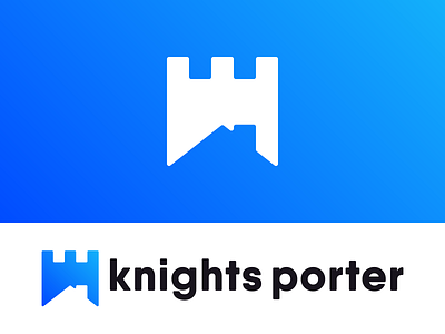 Knights Porter Logo Design brandmark design estate housing logo logo design real real estate