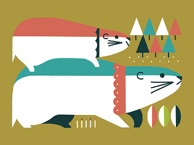 Lemming animals illustration lemming