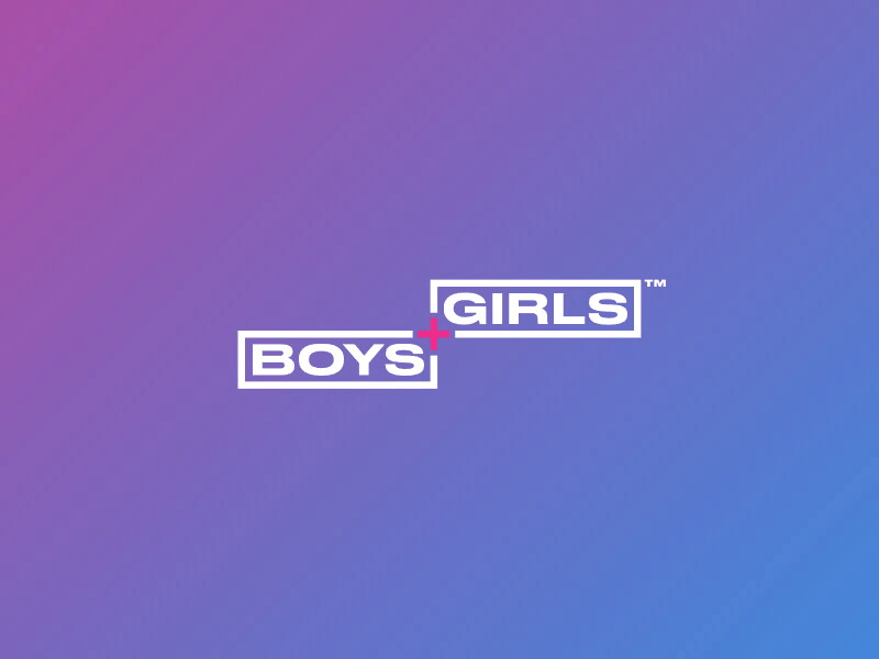 Boys And Girls Logo Animation animation gif logo motion svg typography