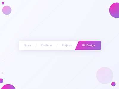 Breadcrumbs - Day 056 056 breadcrumbs category dailyui day menu nav bar navigation