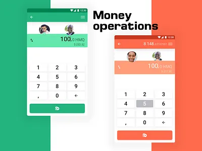 Money Operations without Text in UI