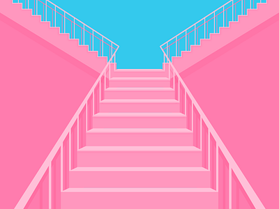 36 Days of Type - Y 36days y 36daysoftype architecture building colour illustration shadow stairs type vector y