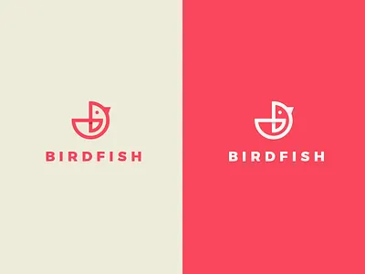 Bird Fish concept design logo