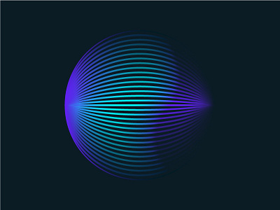 Gener1 ai generative gradient neon sphere