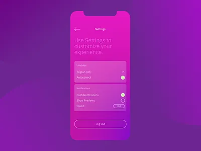 Settings daily ui mobile screen settings ui