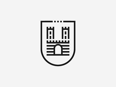 Kalisz Logo Sygnet badge branding castle city kalisz logo mark logotype polish sygnet