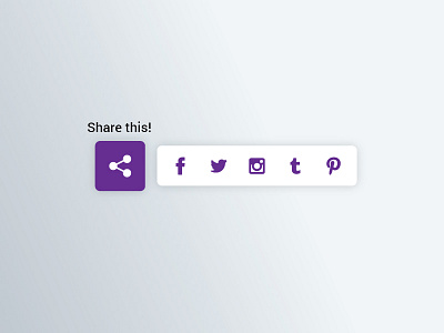 Day010 - Social share 010 button dailyui design element mobile social share ui web