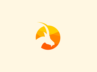 goat animal animals character goat icon logo logogram logos mascot monogram sun