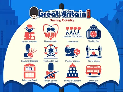Great Britain Icon icon mono
