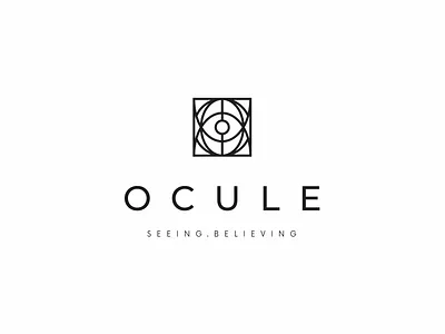 Ocule eye globe icon logo minimal modern monoline simple