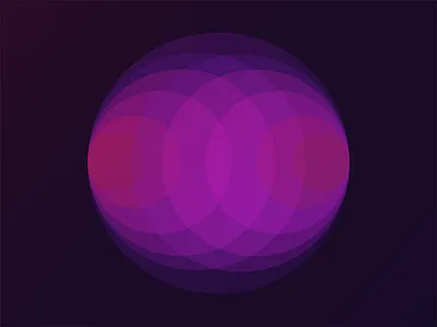 Study of colour ambition blue circle color concentric hue purple red saturation technicolor