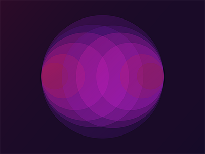 Study of colour ambition blue circle color concentric hue purple red saturation technicolor