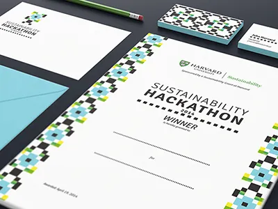 Harvard Sustainability Hackathon Branding branding design hackathon
