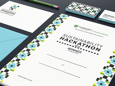 Harvard Sustainability Hackathon Branding branding design hackathon