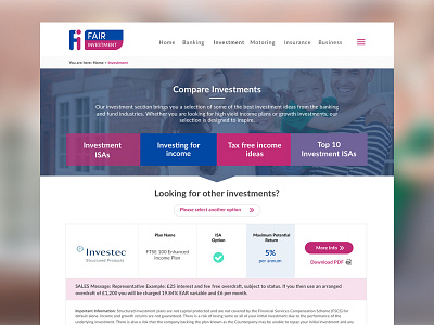 Landing Page Redesign 03 design finance landingpage table ui webdesign website