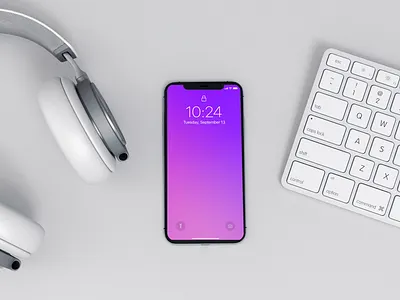 Top iPhone x Mockup app design dial interaction ios iphone x mockup ui ux