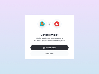 Connect Web Wallet UI app branding design typography