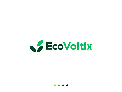 Green logo of EcoVoltix, Eco logo, solar logo adobe illustrator brand design branding business logo clean energy eco friendly eco logo energy logo graphicdesign green energy icon leaf logo powe logo power renewable energy solar solar energy symbol vector