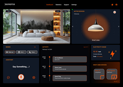 Smart Home Automation-Dashboard automation dashboard graphic design iot smart home ui ux