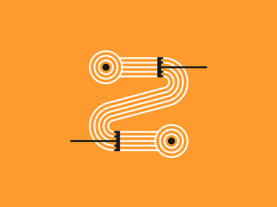 Z for Zen Garden 36 days of type garden illustration japan minimalist typgraphy vector z zen