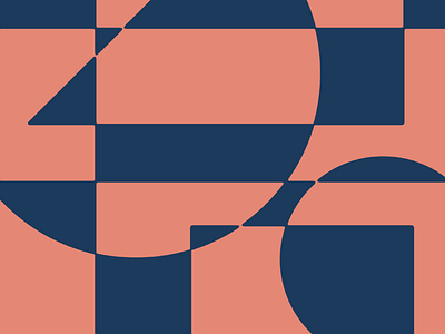 002 abstract composition geometric geometry invert inverts navy peach shapes tshirt